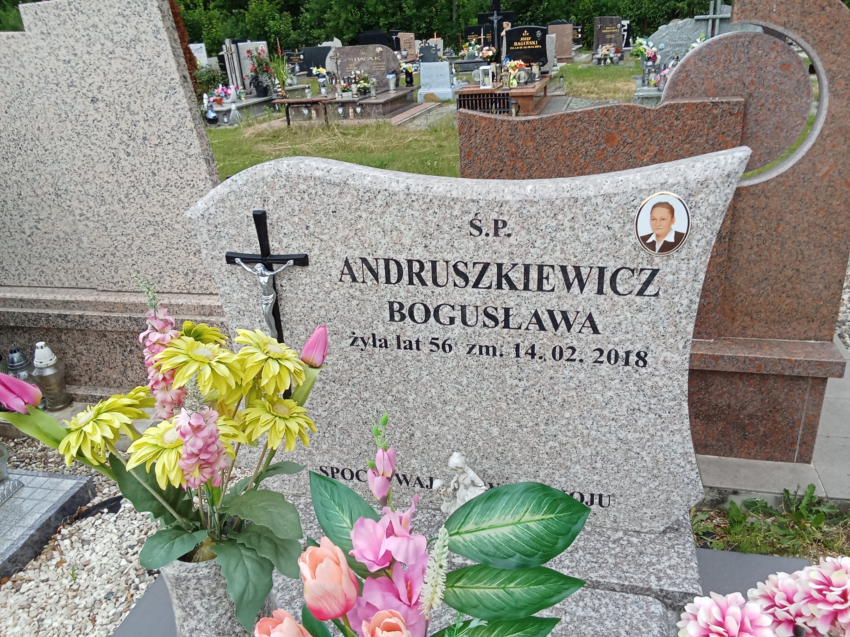 Bogusława Andruszkiewicz 1962 Wydminy - Grobonet - Wyszukiwarka osób pochowanych